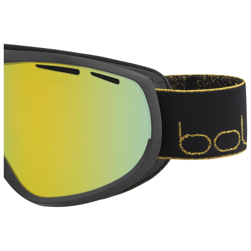 Masque de ski Bolle Sierra Shiny Black And Gold Sunshine - Hiver 2020 |  Glisshop