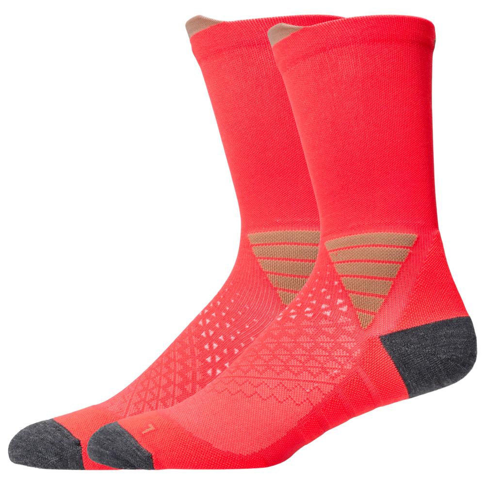 Asics - Fujitrail Crew Socks Sun Coral - M - Trail running socks