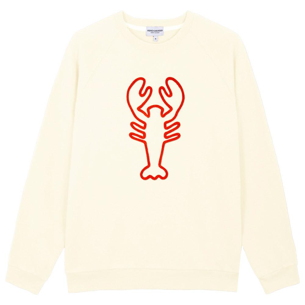 French Disorder - Clyde Homard Cream - M - Sweatshirt - Größe M - Cream - Herren - Glisshop.de