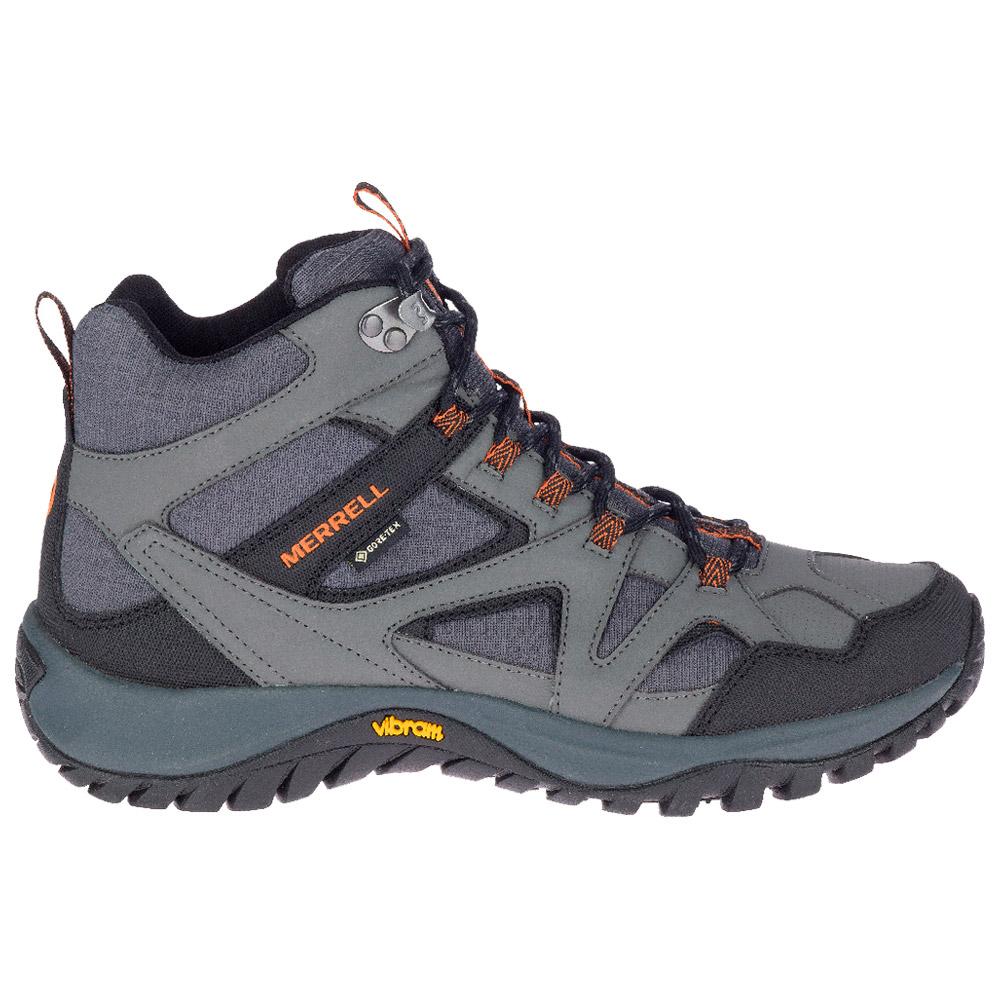 Merrell - Bryce Radius Mid Gore-Tex Charcoal Exuberance - 43.5 - Wanderschuhe - Größe 43.5 - Charcoal Exuberance - Herren - Glisshop.de