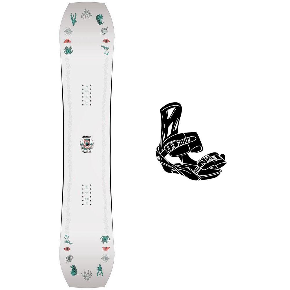 Jones - Pack Snowboard Women's Tweaker - 146 + Fifty Black - Snowboard