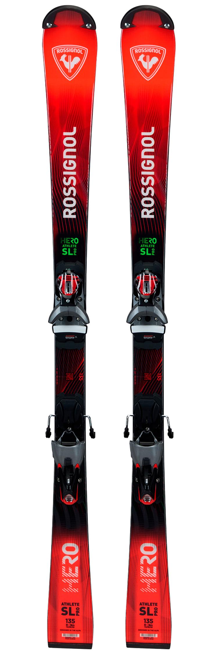 Rossignol - Pack Ski Hero Athlete Sl Pro R21 (128-149) - 128 + Nx 7 Gw B73 Silver Red - Ski
