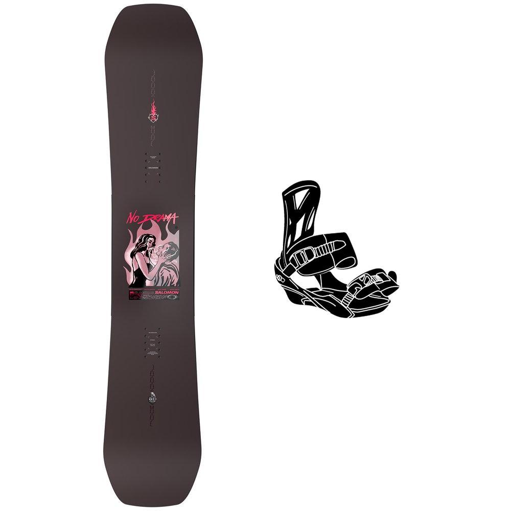 Salomon - Pack Snowboard No Drama - 146 + Queen - Snowboard