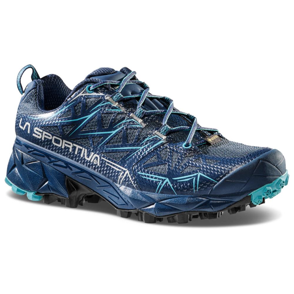 La Sportiva - Akyra Woman Gore-Tex Midnight Aquarelle - 37.5 - Fast-Hikingschuhe - Größe 37.5 - Midnight Aquarelle - Damen - Glisshop.de