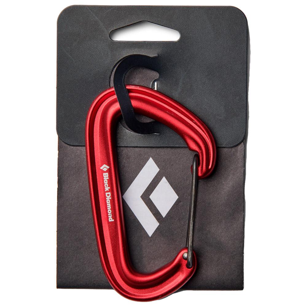 Karabijnhaak Black Diamond Litewire Carabiner Red Zomer 2024