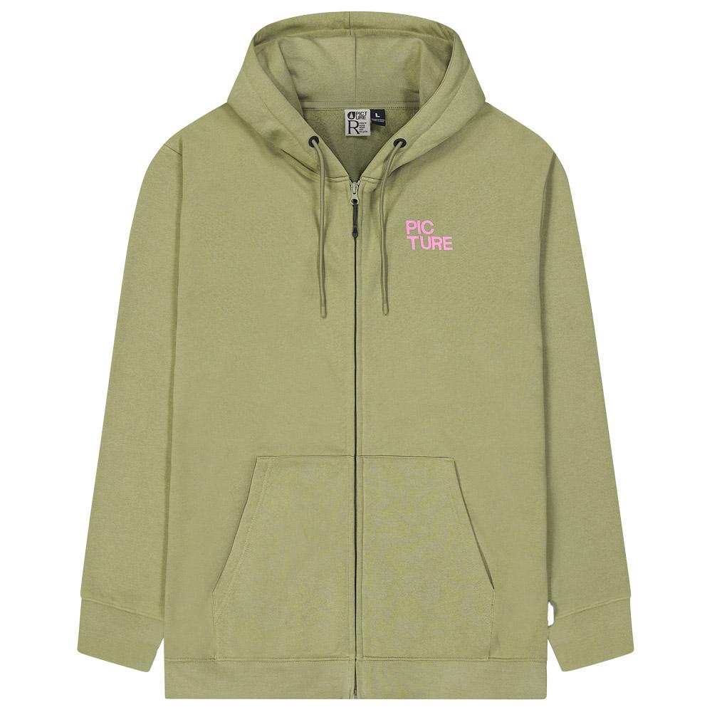 Picture - Endako Zip Aloe - S - Sweatshirt - Größe S - Aloe - Herren - Glisshop.de