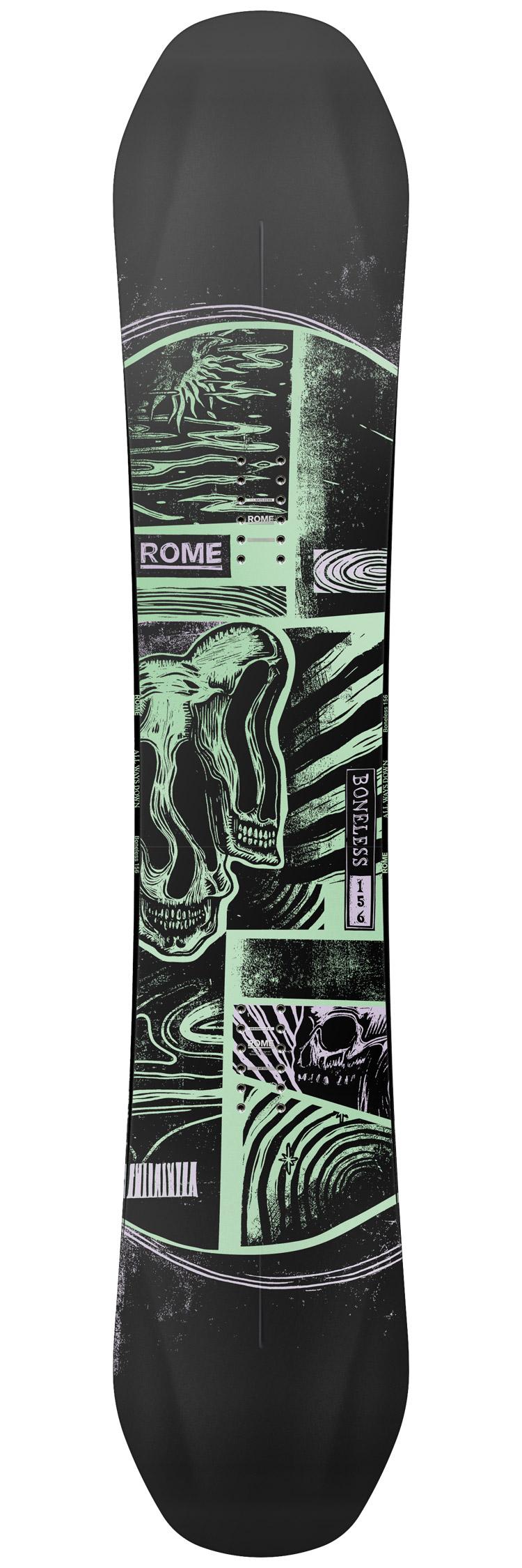 rome boneless snowboard or freestyling in the terrain park Rome Snowboard Boneless - Winter