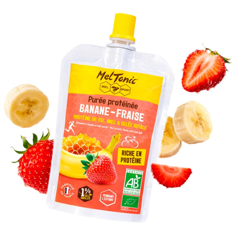 Meltonic - Puree Proteinee Bio Banane Fraise - Brei/Püree