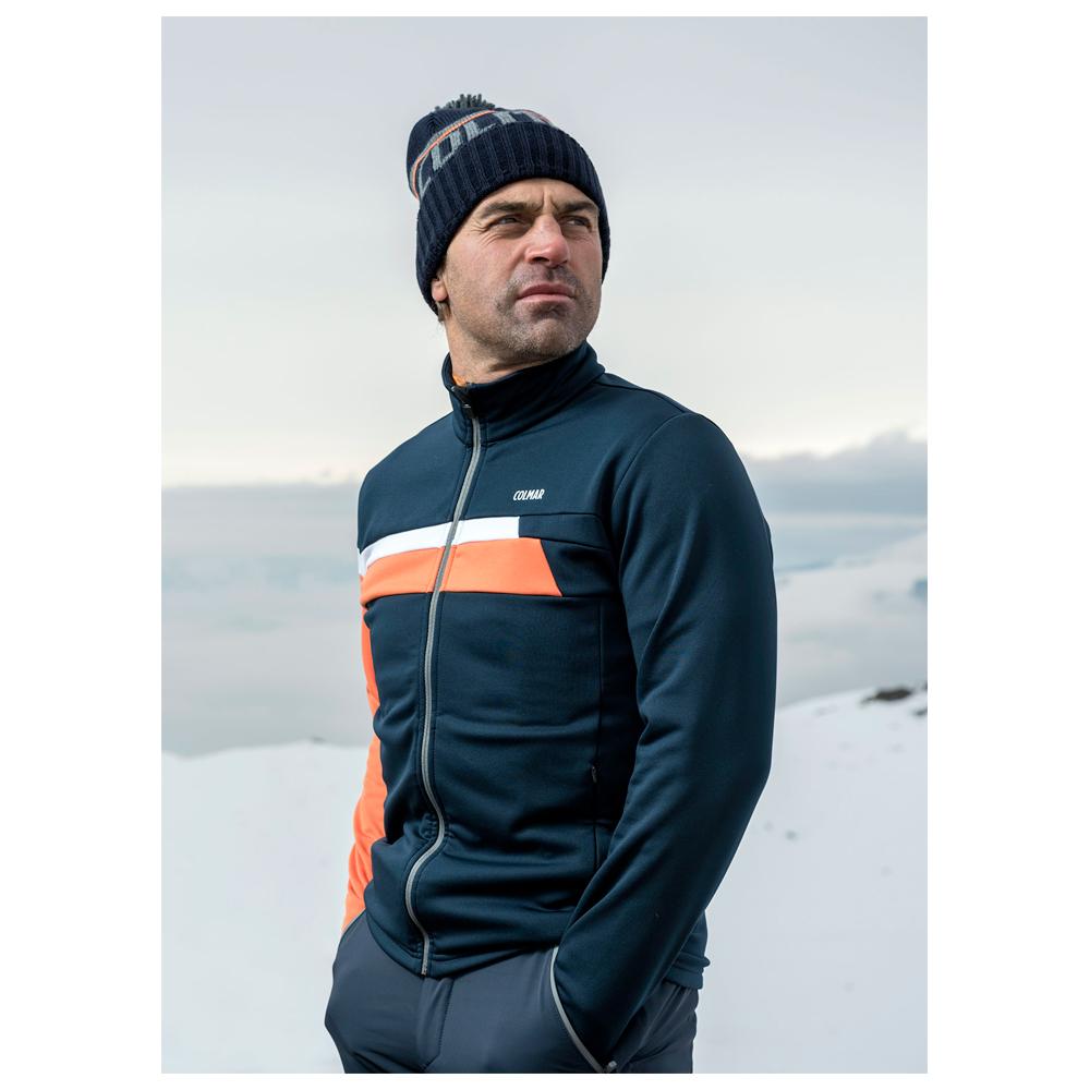 Polaire Colmar Felpa Zip Blue Orange Hiver 2018 Glisshop