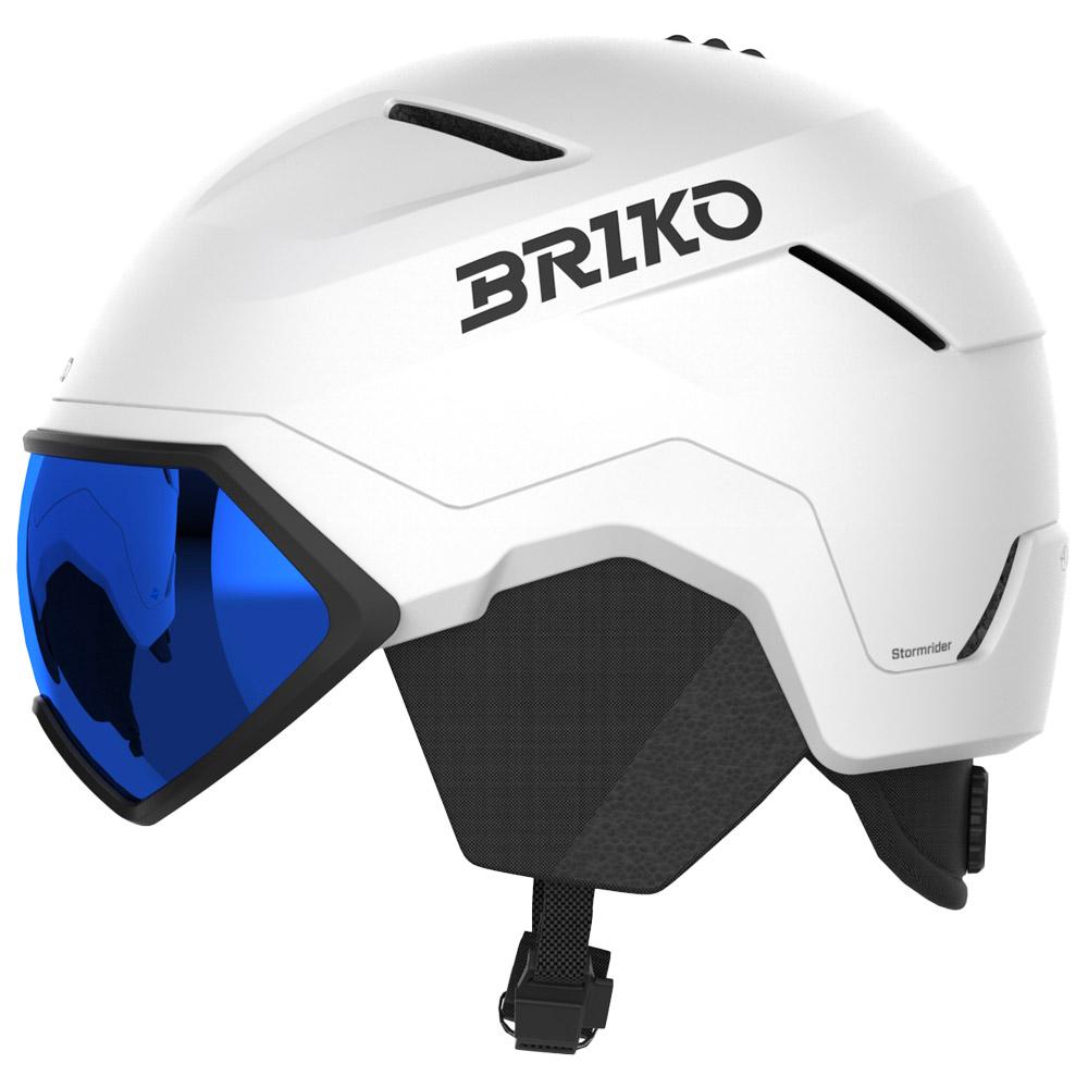 Briko - Stormrider Matt White Black - M-L - Helmet w/ visor