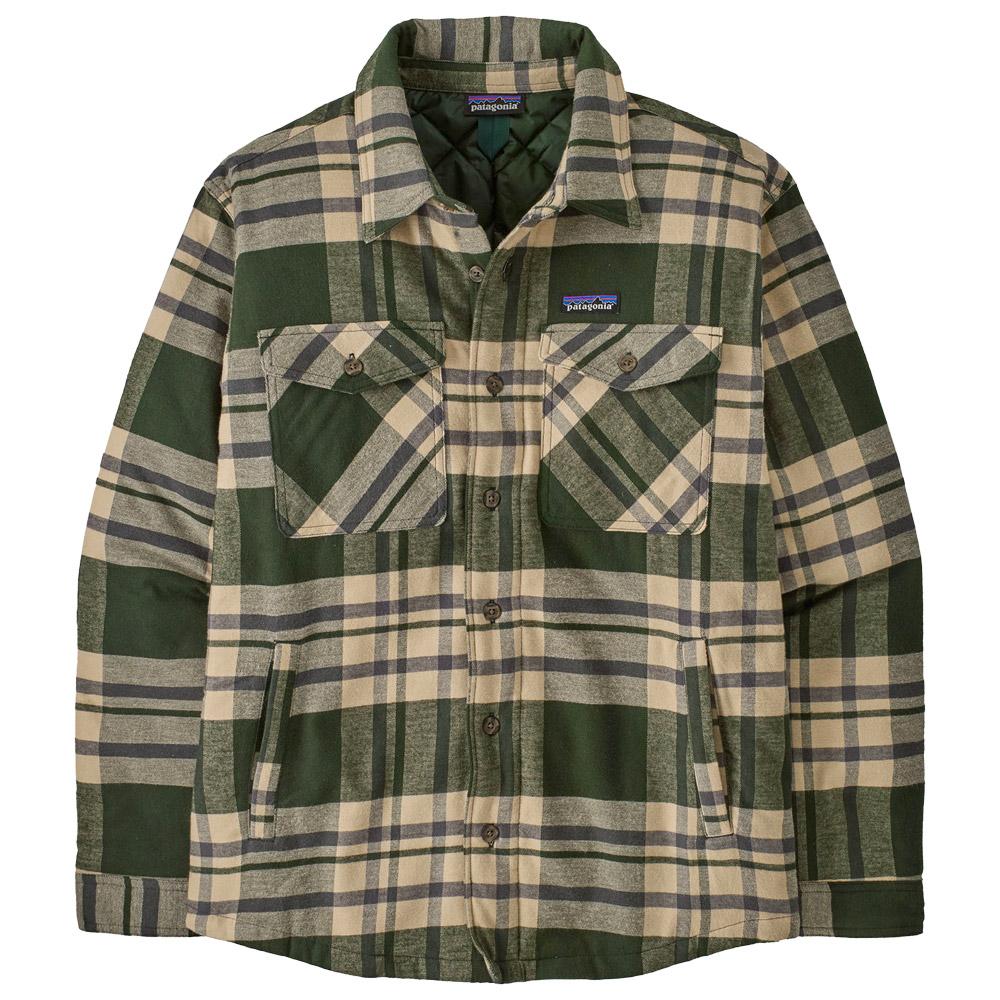 Patagonia - Lightweight Insulated Fjord Flannel Shirt Old Growth Green - XL - Urban Jacket