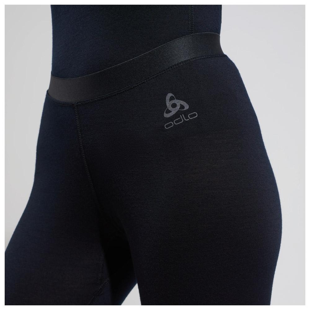 Odlo Women's BL Bottom Long Natural Performance PW 15 Dark Grey Melange Pale Mauve Odlo - View #10
