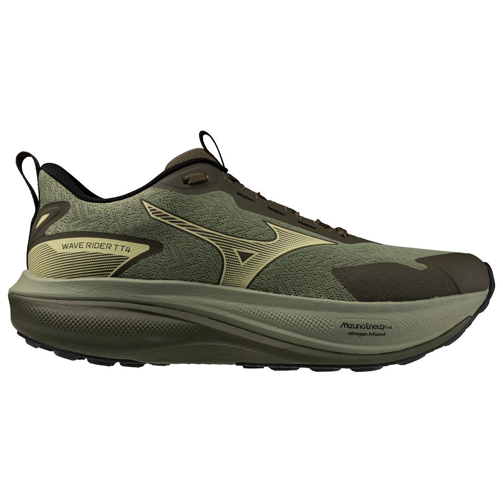 Mizuno - Wave Rider Tt 4 Sea Spray Beechnut Forest Nigh - 10.5 - Gravel Running shoes