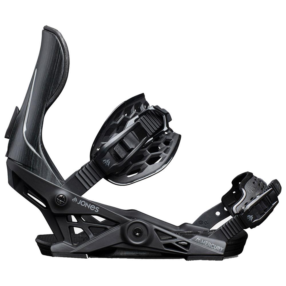 Jones Snowboard binding Mercury Black Wood - Winter 2022 | Glisshop
