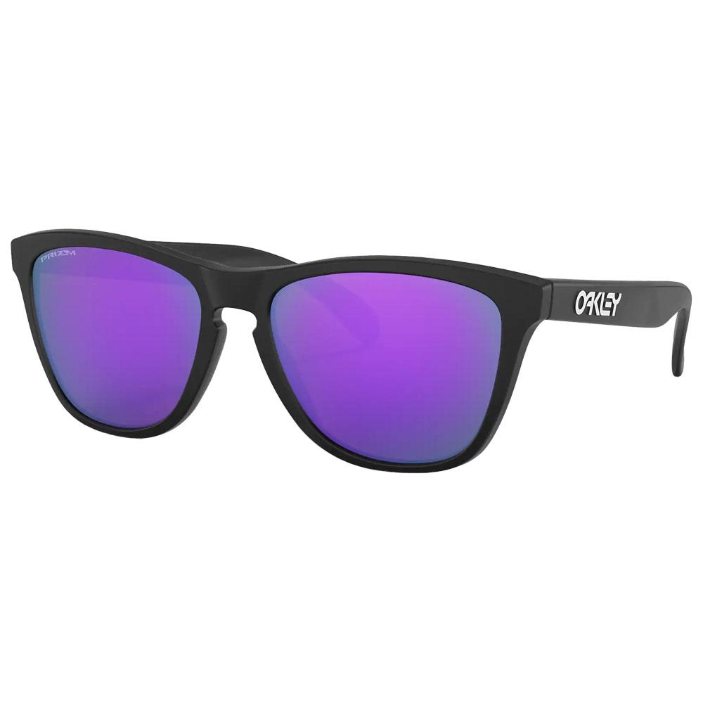 Oakley - Frogskins Matte Black Prizm Violet - Sonnenbrille - Schwarz - Glisshop.de