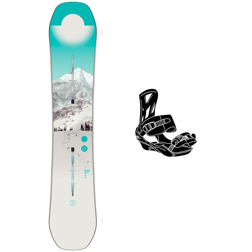 Burton - Snowboard-Set Feelgood + Bdg - Snowboard - Damen - Glisshop.de