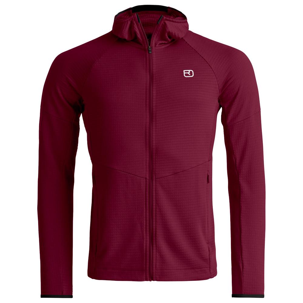 Ortovox - Fleece Light Grid Red Malbec - S - Fleece