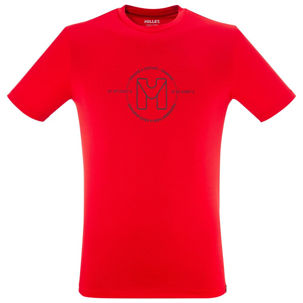 Millet - Ubic Light Tee Shirt Short Sleeve M Red - L - Wander-T-Shirt - Größe L - Rot - Herren - Glisshop.de