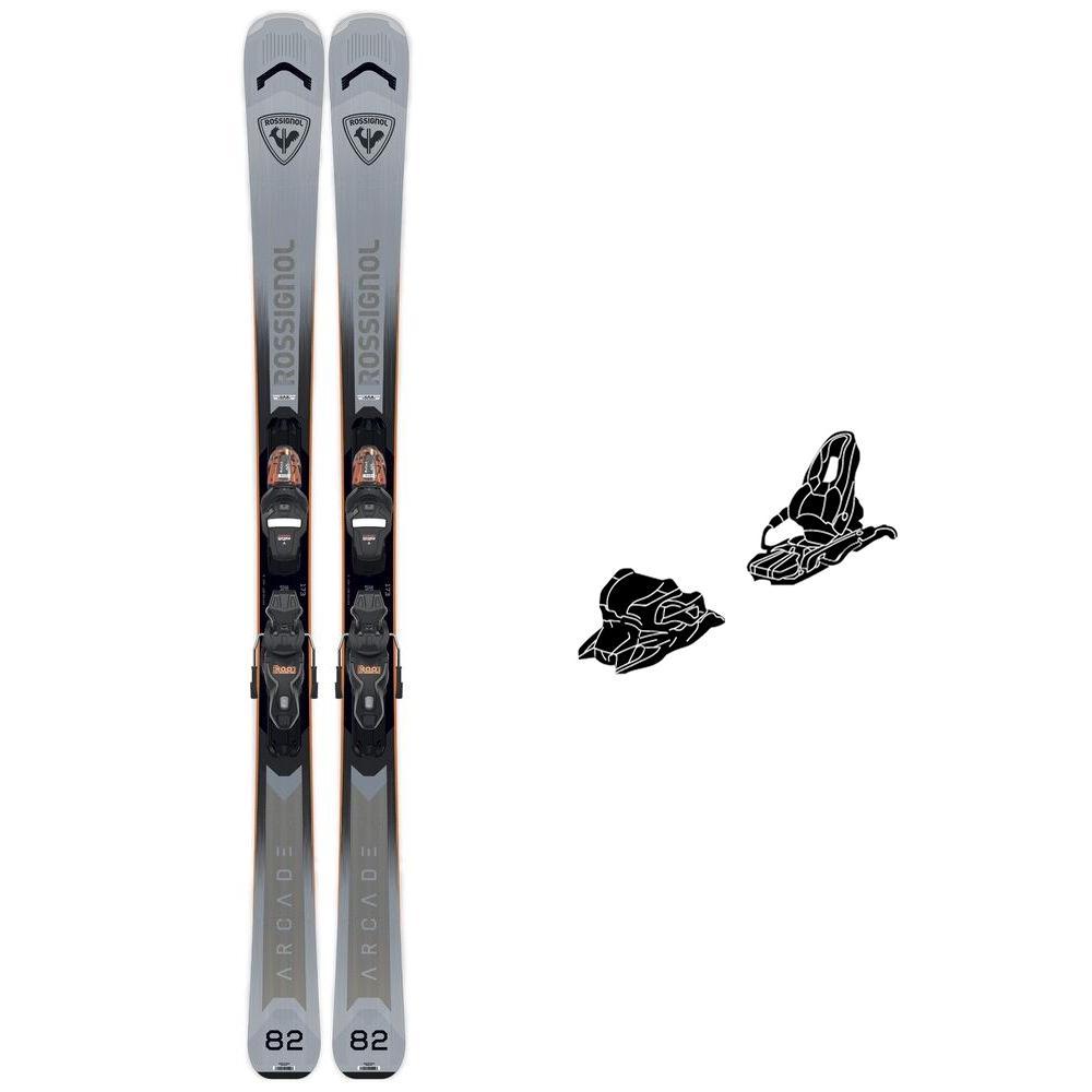 Rossignol - Pack Ski Arcade 82 Xpress - 176 + Xpress 11 Gw B83 Black Orange - Ski - Größe 176 - Schwarz - Herren - Glisshop.de