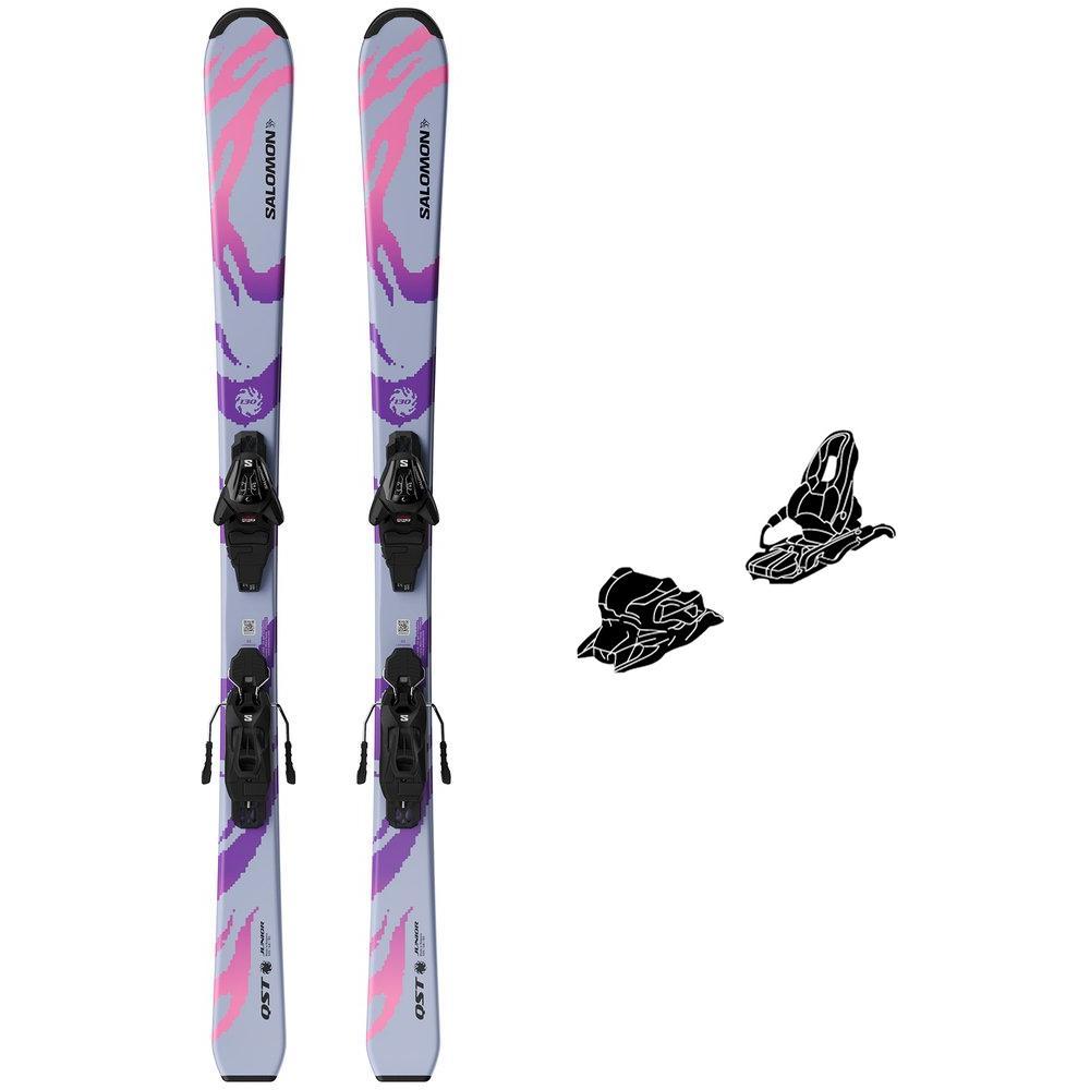 Salomon - Pack Ski L Qst Jr Cosmic Sky M - 140 + L C5 Gw J75 Black Silver - Ski