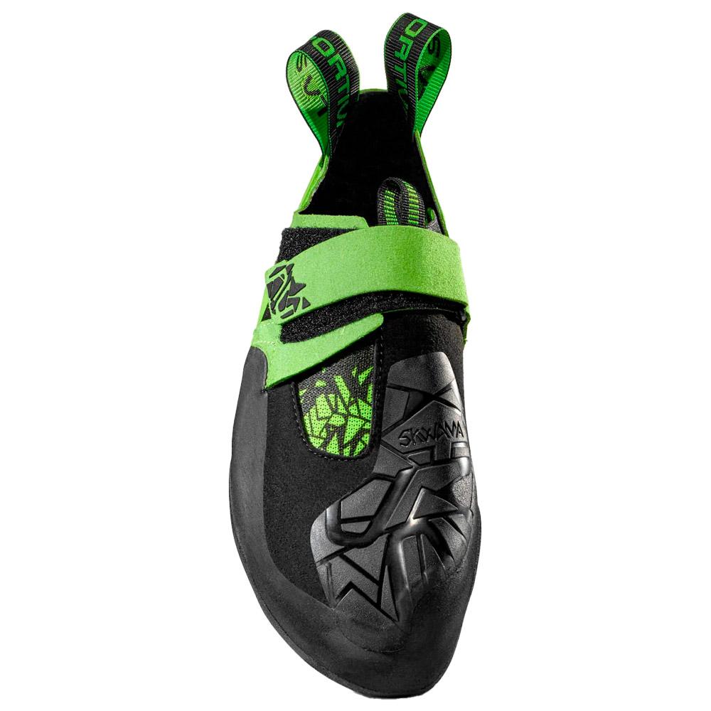 La Sportiva Climbing shoes Skwama Vegan Black Flash Green Winter