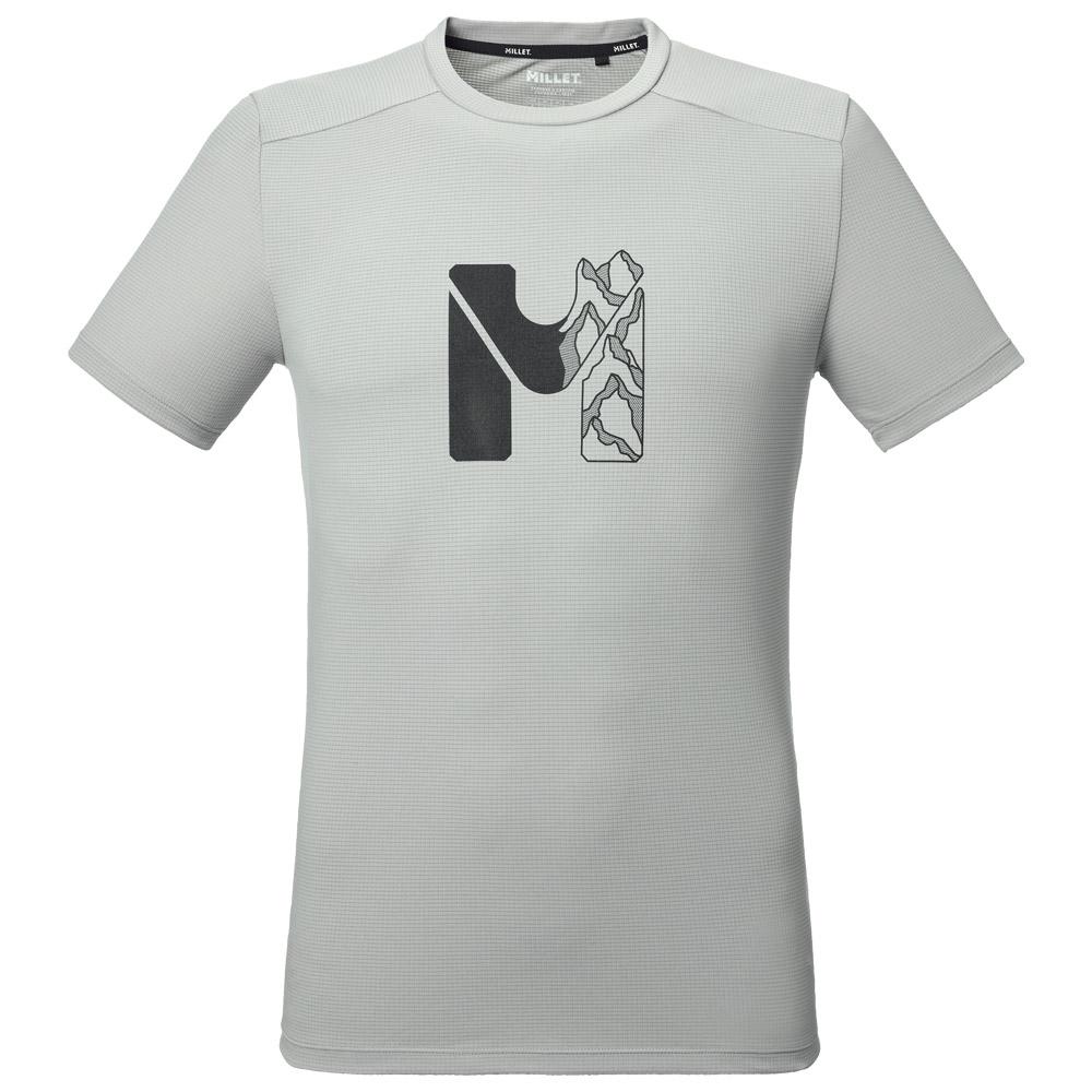 Millet - Kamet Map Short Sleeve Granite - XL - Hiking tee-shirt