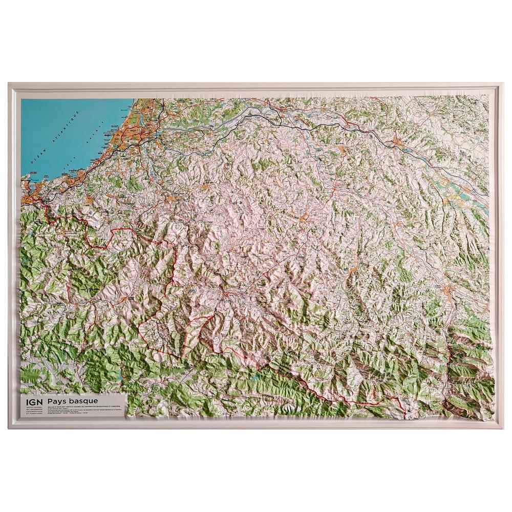 IGN - Pays Basque 113 cm X 80 cm - Map