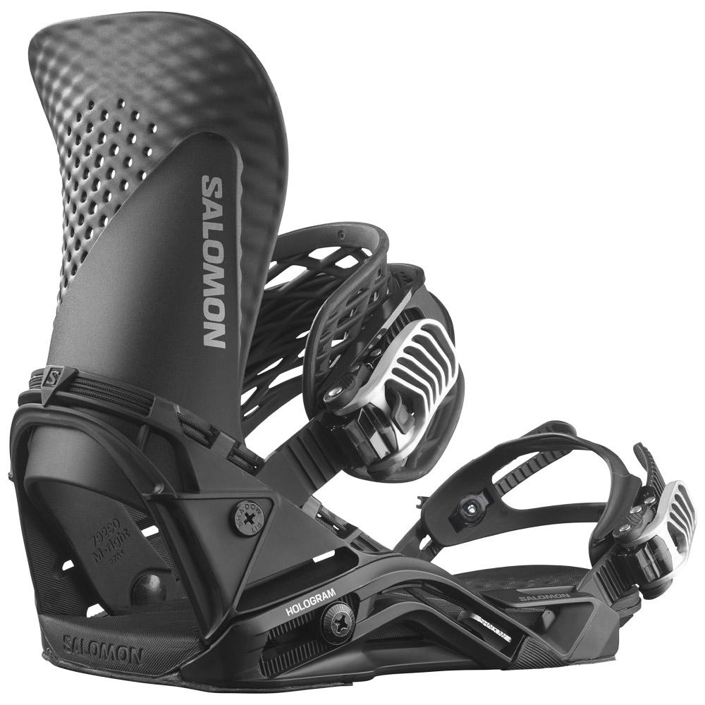 Salomon - Hologram Black - L - Snowboard binding