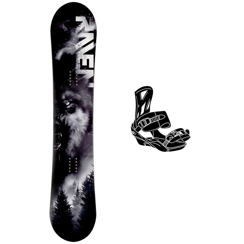 Raven - Pack Snowboard Lupus - 154 + King Black - Snowboard