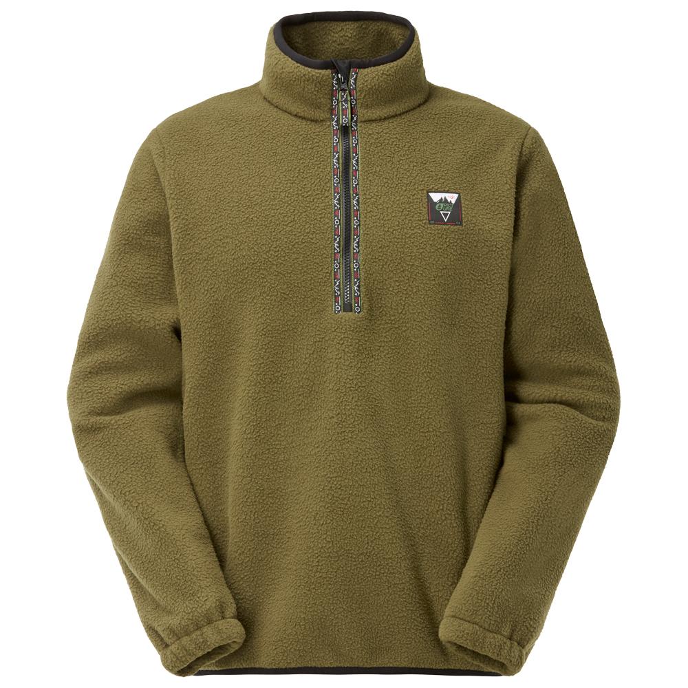Picture - Kimag 1/4 Zip Tobacco - L - Fleece