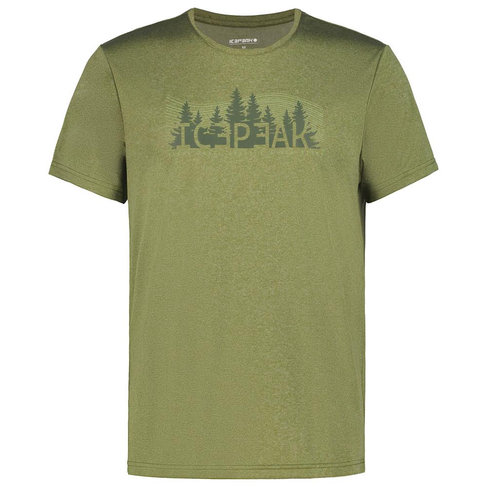 Icepeak - Bearden Olive Fonce - S - Hiking tee-shirt