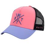 Watts Casquettes 1R-Tribe Cap Hot Pink Bleached Denim Présentation