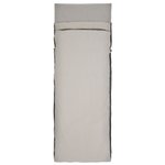Sea To Summit Bag liners Silk Blend Rectangular w/ Pillow Sleeve Light Grey Overview