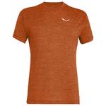 Salewa Wander-T-Shirt Puez Melange Dry M Bombay Brown Melange Präsentation