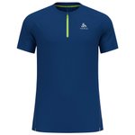 Odlo Tee-shirt de trail Axalp Trail T'Shirt S/S 1/2 Zip Limoges 