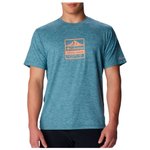 Columbia Camiseta de trekking Kwick Hike Graphic Ss Tee Cloudburst Tested Tough Presentación