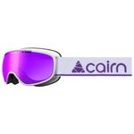 Cairn Masque de Ski Genius Otg Mat White Purple Mirror Spx3000 Ium Présentation