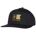 Salty Crew Cap Flagship 5 Panel Black Präsentation