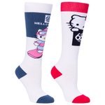 686 Calcetines Hello Kitty Sock 2-Pack Assorted Presentación