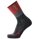 Uyn Chaussettes Trekking One Cool Woman Anthracite Red Présentation