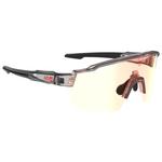 AZR Zonnebrillen Race Rx Crystale Grise Noire Irisé Rouge Voorstelling
