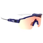 AZR Sunglasses Race Rx Crystal Bleue Vernie Blanche Photochromique Irisé Rouge Overview