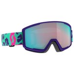 Scott Masque de Ski Factor Pro Mint Green Neon Pink Enhancer Aqua Chrome Présentation