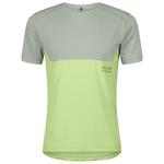 Scott Maglietta da trail Tee M's Endurance Tech Short Sleeve Spray Grey Acid Yellow Presentazione