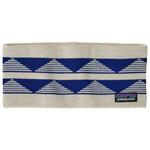 Patagonia Fascia Powder Town Headband Hut Tripper Stripe Birch White Presentazione