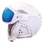 Diezz Visor Helm Louna II Edition Leather White Activlux ML Blue Cat 1-3 Voorstelling