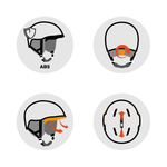 Atomic Helmet Savor Amid Black Keypoints