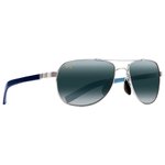 Maui Jim Sunglasses Guardrails Argent Bleu Clair Gris Neutre MauiBrilliant Overview