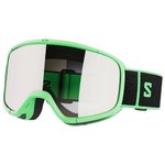 Salomon Masque de Ski Aksium 2.0 Neon Green Multilayer Super White Présentation