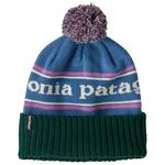 Patagonia Mutsen Powder Town Beanie Park Stripe Barnacle Blue Voorstelling